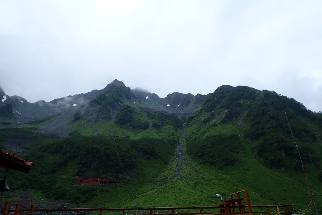 涸沢から見る北穂高方面