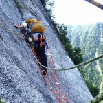 穂高　屏風岩　東壁ルンゼ下部